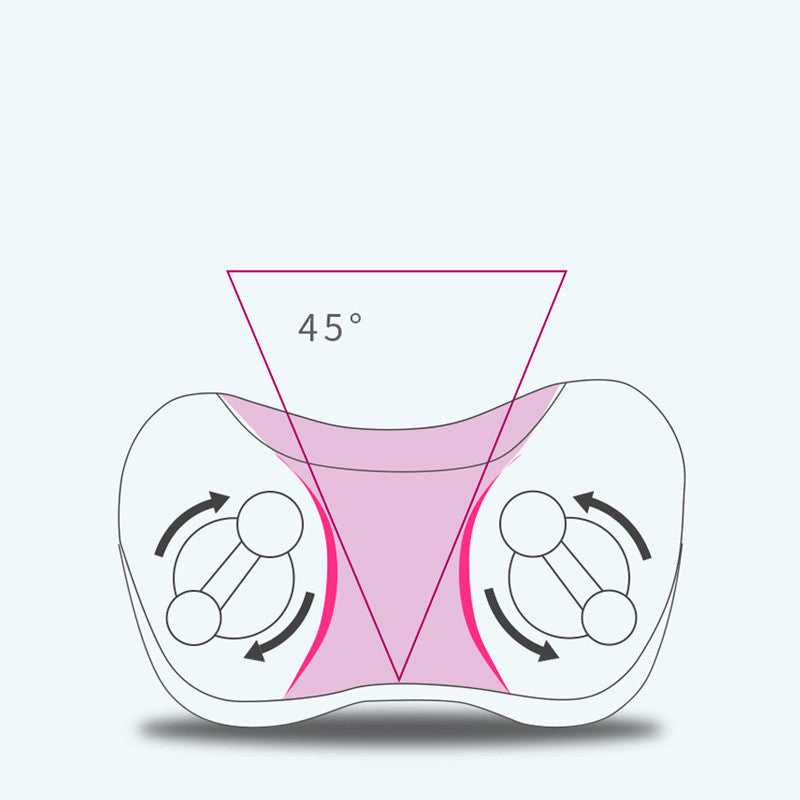 Massasjepute med varme – dyp shiatsu-massasje for nakke og rygg.
